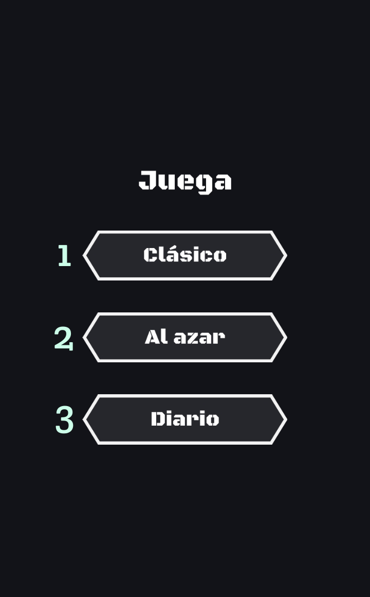 Selección del juego